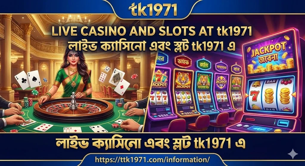 Live Casino and Slots at tk1971